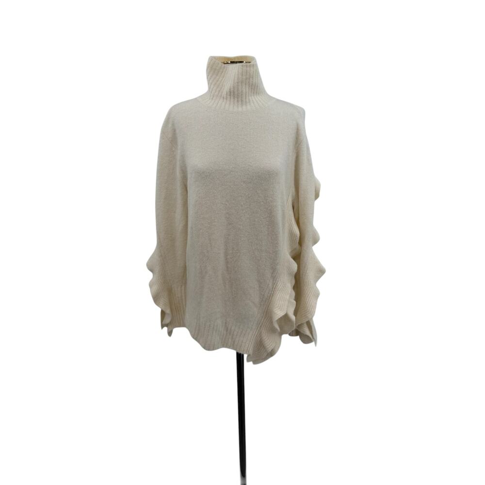 3.1‎ Phillip Lim Alpaca Wool Ruffle Sleeve Turtleneck Sweater Size XS